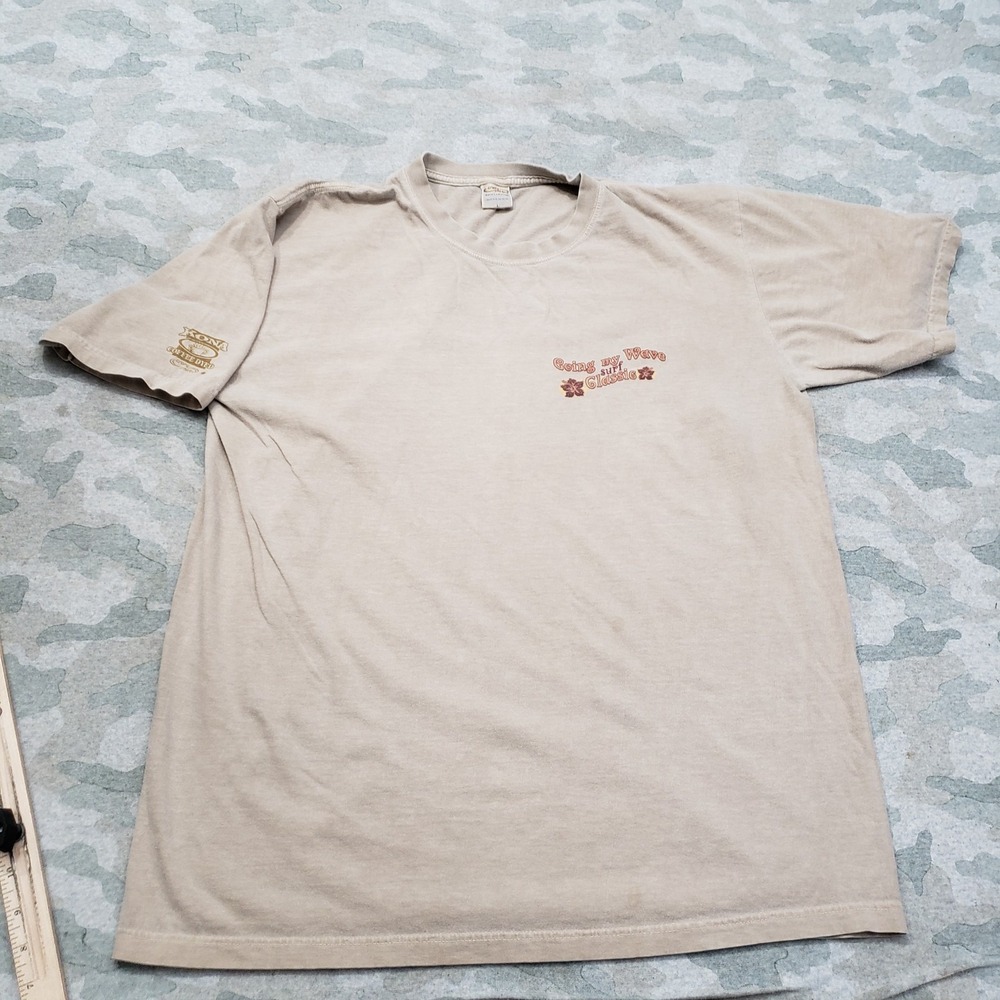Crazy‎ Shirts Mens Large Tan Short Sleeve